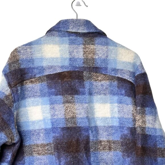 Zara Women’s Plaid Premium wool blend Overshirt size XS - Picture 8 of 14